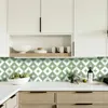 Wall Stickers Funlife 25pcs Set Watercolor Moroccan Pattern Backsplash Tile Decals Bathroom Kitchen Vinyl Sticker Easy to Apply 231010