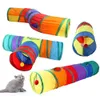 Cat Toys Cats Tunnel Foldbara husdjursartiklar Cat Toys Interactive Kitty Training Fun Toy For Puppy Kitten Rabbit Play Tube Katten Speelgoed 231011