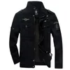 Mäns jackor FGKKS 2023 Militär Loose Jacket Autumn Casual Cotton Workwear Highquality Design Bomber Male 231010