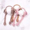 Party Favor Lapin Earmuffs Airbag Oreilles Moving Belle Enfants Adt Hiver Oreille De Protection Chaud Mignon Bandeau 7 Couleur Qh61 Maison Jardin Festi Dh4Ac