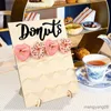 Andere Feestelijke Feestartikelen Bruiloft Decoratie Houten Donut Stand Muur Dessert Donut Tafel Bruiloft Benodigdheden Kind Verjaardagsfeestje Babyshower R231011