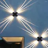 Wall Lamp 4w Led 120 Degrees High-brightness Uv Protection Cross Beam Lights For Outdoor Garden Lighting