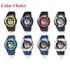 Wristwatches Wholesale Mens Big Children Kids Boys Fashion Sports LED Watches Student Waterproof Digital Wristwatch Christmas Gift