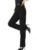 Stage Wear High Waist Ballroom Standard Dance Pants Costume Waltz Button Trousers Latin Girls Solid Color Women 2023 Urban Clothing