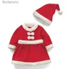 Theme Costume 70cm-160cm Children's Christmas Comes Children's Santa Claus Boys and Girls Christmas SuitsL231010