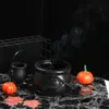 Inne imprezy świąteczne Plastikowe Halloween Decoration Mist Smoke Jar Party Party Prop Blarels Halloween Cauldron R231011