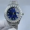 2023 Lüks Tasarımcı Klasik Moda Otomatik Mekanik İzleme Boyutu 43mm Tüm Diamond Crystal Dials Water Taşma Fonksiyonu ile Set Ücretsiz Nakliye Gibi Erkekler