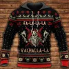 Kadın Hoodies Sweatshirts Odin Dövme Sembolü 3D Baskılı Hoodies Fermuar Hoodie Kadınlar Erkekler İçin Cadılar Bayramı Külkü Noel Sweatshirts Cosplay Comple 05L231011