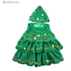 Theme Costume Kids Baby Girl Christmas Tree cosplay Halloween Come Leeveless Dress Cartoon Children Party Cosplay Come for KidsL231010