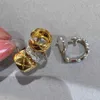 Bijoux de marque en argent Sterling 925 pur pour femmes, boucles d'oreilles Design AB, diamant, Clip en or, boucles d'oreilles Design Summer247d
