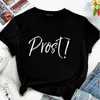 T-shirts Femmes Drunk Beer Chemise d'été Jeune fille Y2K Tee Streetwear Soft Black Femmes Vintage Mignon Impression Police Design Art Vêtements Cadeau