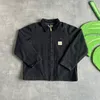 Ubrania 2023 Kurtki męskie marka mody Carhart Canvas Washable Wax Dyed Detroit Jacket Coat American Style Workear Etykieta luźna 002