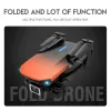 New Orange-Black E88 Pro Mini Drone 4K Professional HD 4K 1080P Camera Height Hold RC Foldable Quadcopter Dron Gift Toys