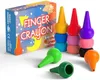 Мелок 12 цветов, детские палочки для пальцев, безопасные нетоксичные цветные ручки, съедобные студенческие детские стираемые мелки, штабелируемые игрушки 231010