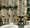 Wallpapers Wellyu 3D Retro Nostalgic Wood Grain Board Wallpaper Restaurant Tea Shop Clothing Store Background Wall Paper Roll