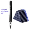 Fountain Pens High Quality Set 727 Pen Metal Ink Frosted Black F NIB Converter Filler Business Office School Supplies Writing 231011