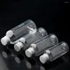 Bouteilles de stockage 5ml-120ml pointe bouteille en plastique Transparent émulsion Extrusion tache d'embouteillage PET vide avec bouchon en aluminium à vis
