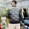 Men's Down Parkas European Station Nowa zimowa swobodna kurtka europejska skórzana europejska etykieta RC Leopard Head High-end White Duck Down Men Kurtka J231010