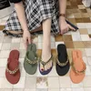 Slippers Casual Rivet Female Shoes Women Heels Slides Rubber Flip Flops Luxury Soft 2023 High Flat Summer Beach Hawaiian Metal D