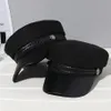 Berets Casual Women Men Hat Military Hat Spring Automne Sailor Chapeaux Black Ladies Béret Caps Plat Top Captain CAPLE CADET CADET OCTOGONAL2057