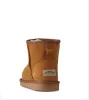 Venta caliente clásico corto Mini 58541 diseñador bota de nieve mujeres populares botas de cuero genuino moda mujer botas de nieve