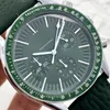 Omeg Wrist Watches for Men 2023 Mens Watches Five needles All dials work Quartz Wastch Top Luxury Brand Chronograph Clock Leather Strap Fashion Speedmaste gift one