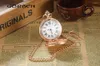 Relógios de bolso de luxo relógio de quartzo para homem feminino vintage suave ouro caso orologio masculino senhoras masculino pingente colar corrente tira relógio