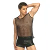 Lingerie sexy EUROPA MENS Pizzo T SHIRT EROTICO GAY GILET BRETELLE FETISH L952 MLXLXXL255s