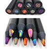Crayon KDD 8 Unids Colores Concéntricos Degradado Arco Iris Lápiz Crayones Lápices de Colores de Madera Set Kawaii Papelería Arte Pintura Dibujo 231010