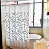 Shower Curtains Bathroom Shower Curtain Waterproof Translucent Bath Curtains Modern Plaid Pebble Printed Bathing Partition Curtain With Hooks 231007