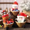 Dekoracje świąteczne 2023 Cute Candy Basket Dift Surprise dla dzieci