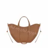 Vrouwen Casual Tote Handtas 42 Cm/53 Cm Schoudertassen Volnerf Geweven Leer Met Stof Opp Tas Gift