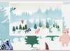 Fonds d'écran Papel De Parede Animal Elk Forêt Paysage Dessin Animé Papier Peint Salon Canapé TV Mur Enfants Chambre Papiers Décor À La Maison