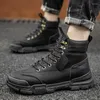 Boots Men Designer 2023 Fashion High-top Combat Desert Training Leather Camouflage