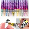 Nagellak 12 kleuren Nail Art Graffiti Pen Set DIY Graffiti Smudge Tekening Nagelverf Pen 1 * Kit Kleurrijke Liner Brush Tekenpen TD126K 231011