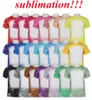 Wholesale Sublimation Bleached Shirts blank Heat Transfer Shirt Polyester T-Shirts US Men Women Party Supplies B1011