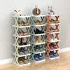 Storage Holders Racks Plastic Multi-layer Simple Shoe Rack Living Room Entryway Space Saving Shoes Organizer Storage Shelf Home Furniture Shoe Cabinet 231007