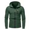 Heren Hoodies Voor Mannen Heren 2023 Mode Lange Mouw Effen Zip Up Sweatshirt Met Capuchon Grote Casual Stropdas Leuke slipper