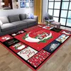 Christmas Decorations Dog Printed Rug Large Living Room Washable Anti-slip Carpets Home Entrance Mat Hall Christmas Home Decor Cosiness Carpet