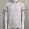 Men's Sweaters Short Sleeve Sweater 2023 Summer Crew-Neck Slim Knit Plus Size T-Shirt