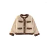 Jackets Autumn And Winter Teen Girls Thickened Cotton Fleece Jacket Korean Edition Coat For Children Top Manteau Enfant Fille