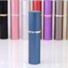 Parfymflaska 5 ml aluminium Anodiserad kompakt aftershave Atomiser Atomizer Fragrance Glass Scentbottle Mixed Color6646283 ZZ