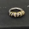 Dy Twisted Ring Pearl Head X 시리즈 Twisted Ring Luxury Designer Jewelry 여성 친구 애인을위한 절묘한 진주 이상
