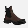 Ruby Flat Bottomed Ankle Boots Designer Women High Martin Boots Knäckt toppskikt Kohude Sheepskin Middle Boots Black Brown Fashion Boots