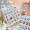 Vernis à ongles Glenys 24 couleurs réfléchissant brocart puce vernis à ongles ruban adhésif carte de couleur gel d'immersion UV nail art ensemble d'apprentissage vernis 231011