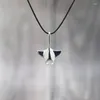 Hanger Kettingen Manta Ray Ketting Oceaan Dieren Verstelbare Handgemaakte Bohemen Wax Touw Choker Mannen Vrouwen Strand Sieraden Gift Joyas