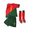 Bekleidungssets 7# 10# Fußballtrikot für Kinder, Trainingsuniformen für Jungen, Mädchen, Jugendhemden und Shorts, 3er-Set, Ronaldo Mbappe 231010