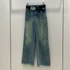 Pantaloni jeans da donna Pantaloni jeans Femal Jeans Designer Pantaloni lunghi Pantaloni sportivi di alta qualità dal design dritto retrò streetwear marchio all'ingrosso