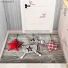 Decorazioni natalizie Tappeto natalizio Tappeto decorativo per soggiorno Babbo Natale Tappetino antiscivolo Decorazione camera da letto Tappeto da soggiorno