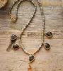 Sautoirs dernières pierres naturelles Labradorite larme pendentif collier femmes exquis pierres précieuses charme perlé tour de cou OL bijoux 231010